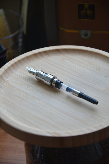 Penna Time Capsule in ottone cromato - penna stilografica o roller