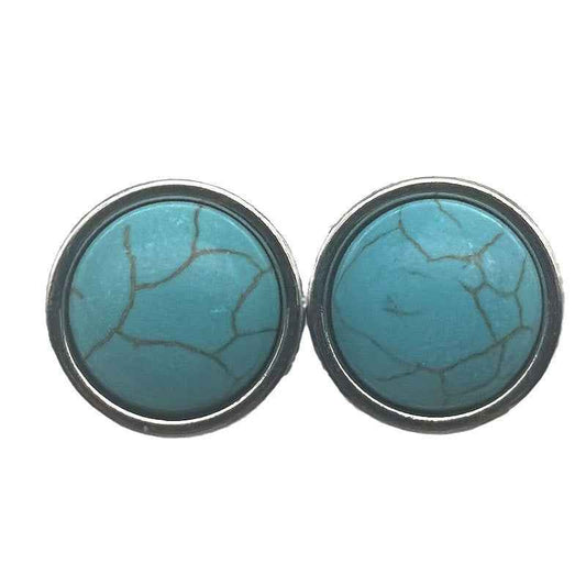 27L/33L Vintage Natural Stone Metal Sewing Buttons 50pcs
