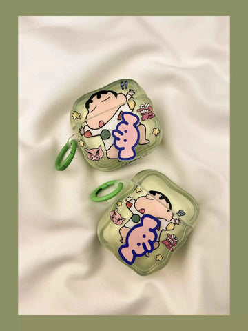 Rotating Elephant Pajamas Crayon Shin-chan AirPods Case