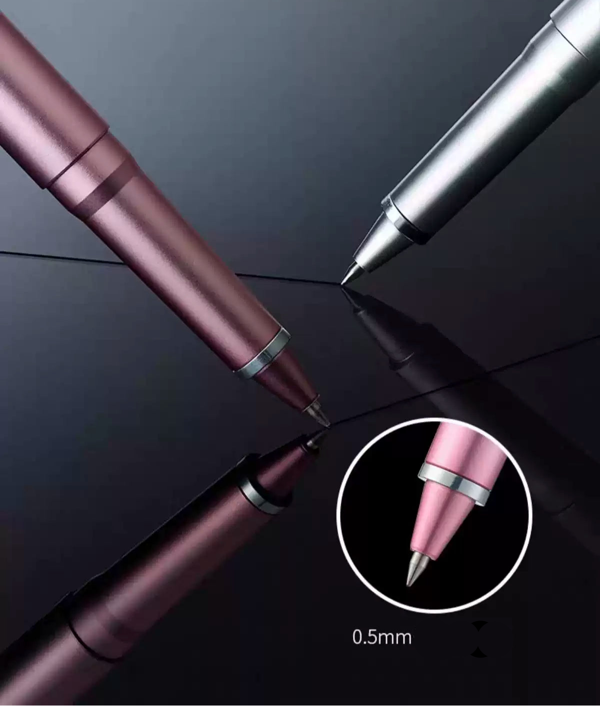 TANOOCI CLASPEN Premium Magnetic Gel Pen | 0.5mm Black Ink | Metal Body