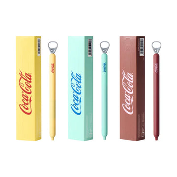 KACO x Coca-Cola Limited Edition Pull-Ring Gel Pen Black Ink 0.5mm 3-Pack