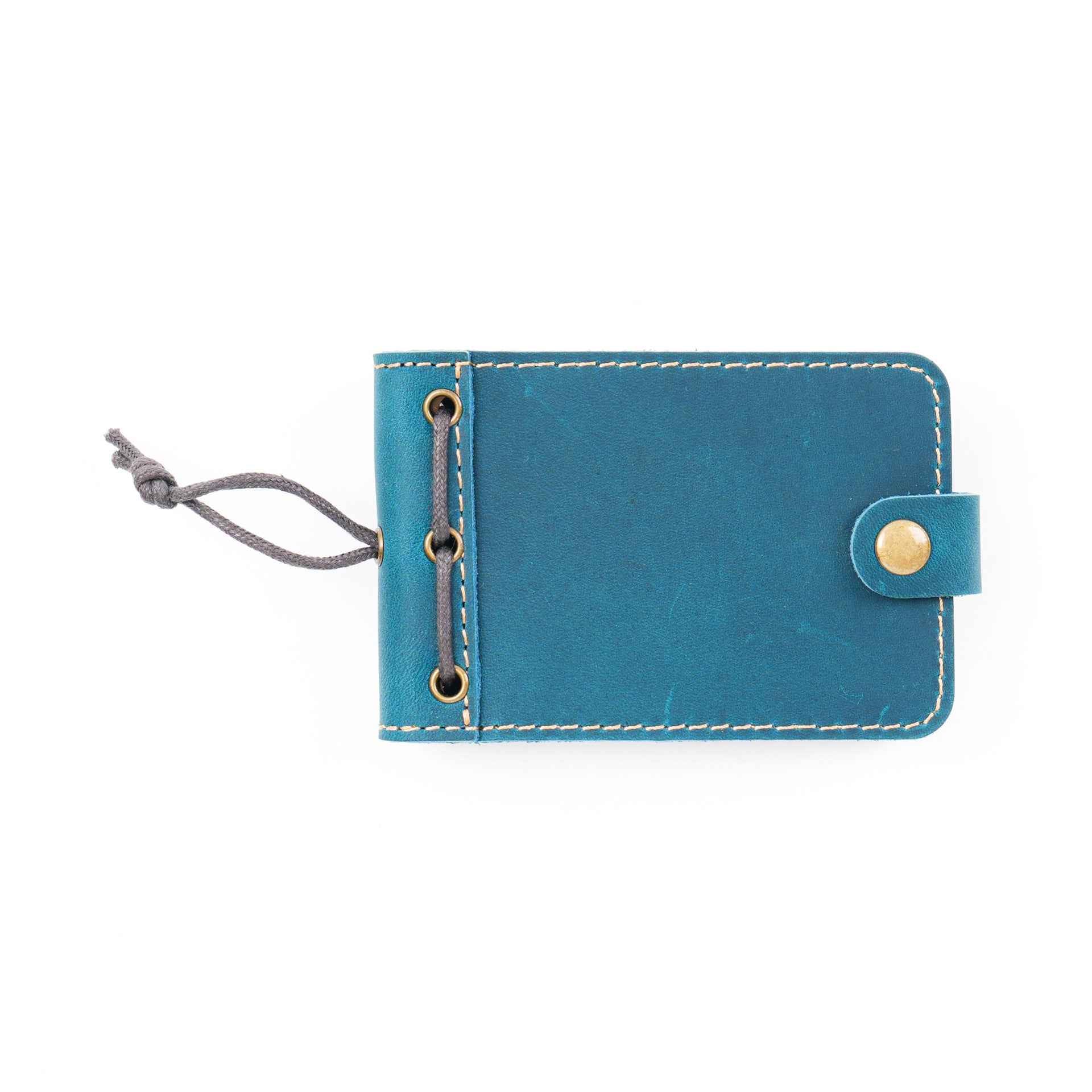 Mini Leather Pocket Notebook – 88-Sheet Memo Pad for Notes,Lists Blue