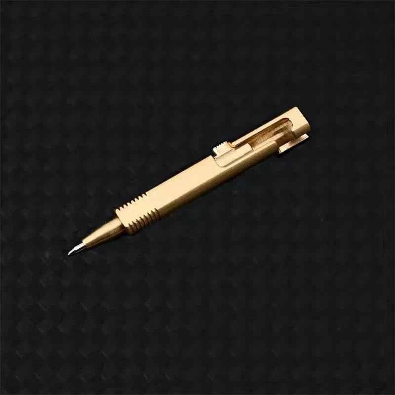 All Metal Solid Brass Pocket Ballpoint Pen