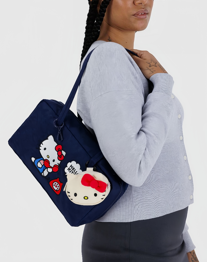Cute Hello Kitty Dark Blue Shoulder Bag