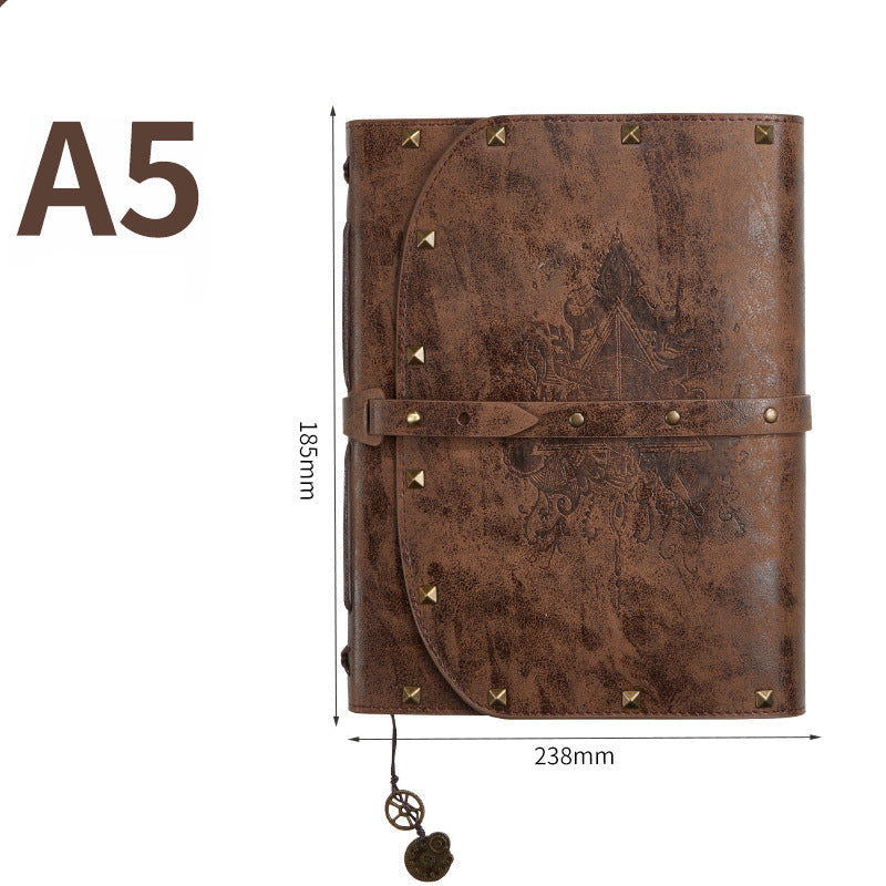 Harry Potter Vintage A5 Notebook | PU Leather Cover | 290 Pages Brown