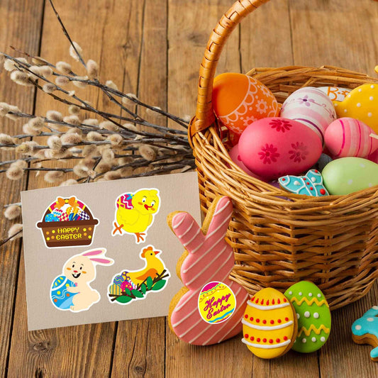 Make a Face Happy Easter Stickers for Kids 24 Sheets