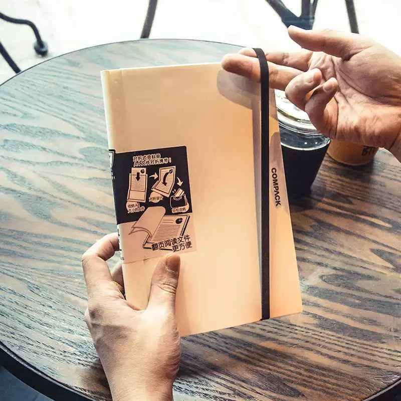 KING JIM 5894H COMPACK File Holder, A4, Bi-Fold,