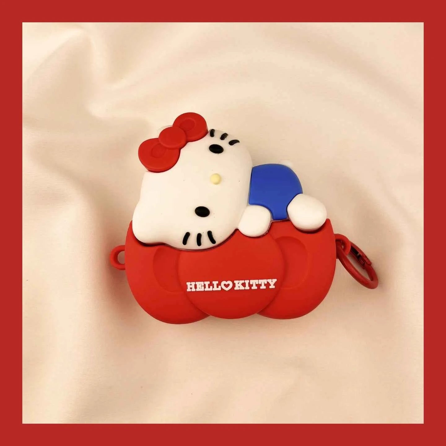 Cute Cartoon Bow Hello Kitty Apple AirPods Case