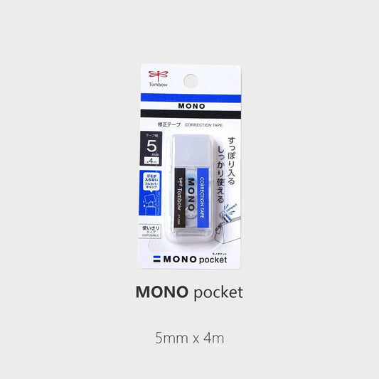 TOMBOW MONO Pocket Mini-korrekturtape, 5 mm x 4 m, 2-pak
