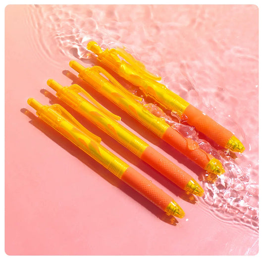 KACO JUMBO Koi Series Click Gel Pen | Black Ink 0.5mm | 4-Pack