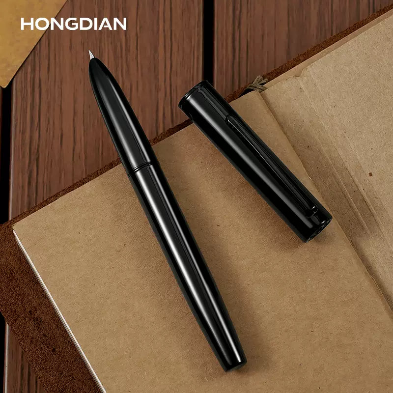 Hongdian C1 Fountain Pen Classic Retro Metal Pen with Ink Converter