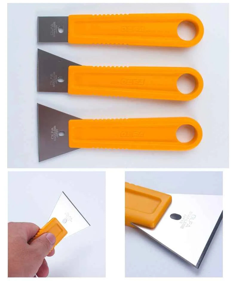 OLFA Multi-Purpose Razor Scraper Stainless Steel (L/M/S) 3 Pack