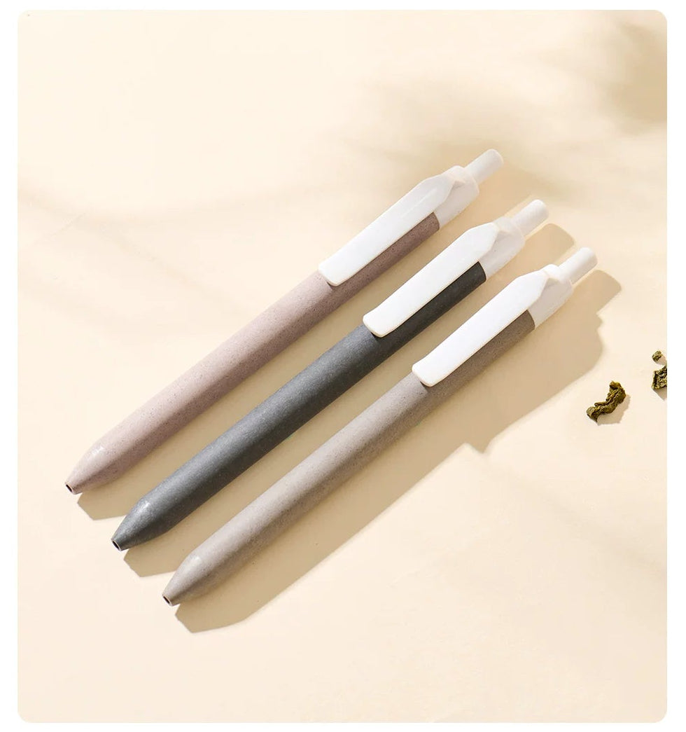 KACO TECHFLOW Eco Series Click Gel Pen Tea Residue Barrel 3-Pack