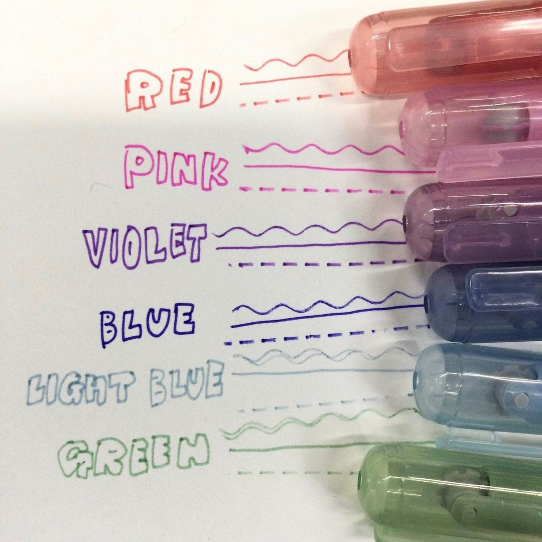 Sun-Star Cororo Roller Stamp Pen - Wave & Dot