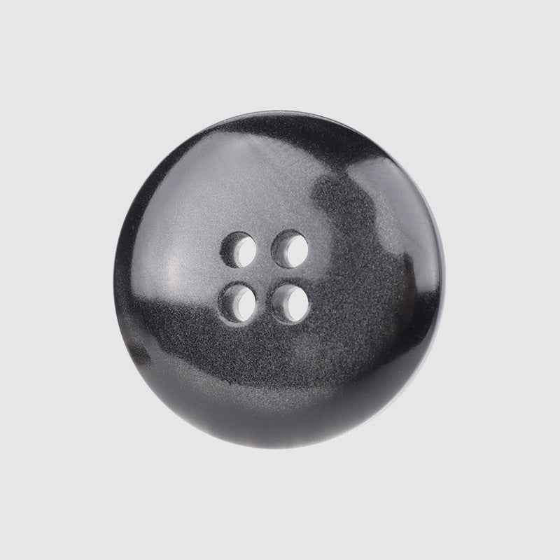 Runder 4-Loch-Resin-Knopf, dunkelblau (navy), 15/20 mm, glänzend