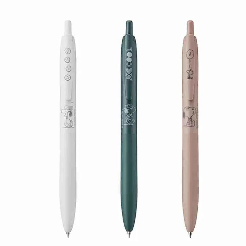 Uni Jetstream Snoopy Ballpoint Pen – 0.5mm Black Ink, 3-Pack