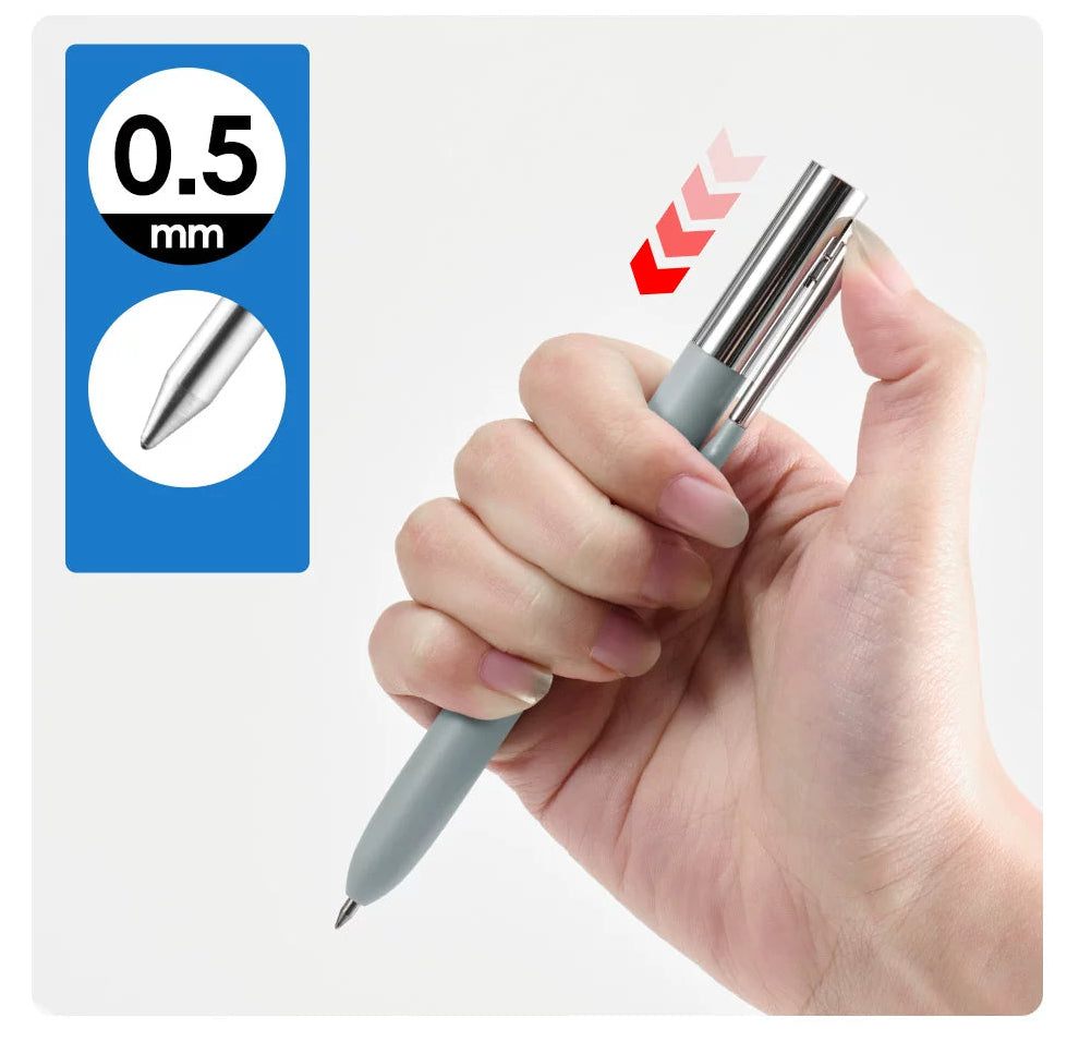 KACO DIP Metal Click Gel Pen Black Ink 0.5mm