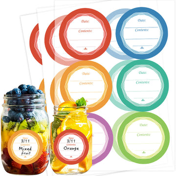 180pcs Food Date Sticker for Jars Waterproof Removable Mark Label 4CM - TTpen
