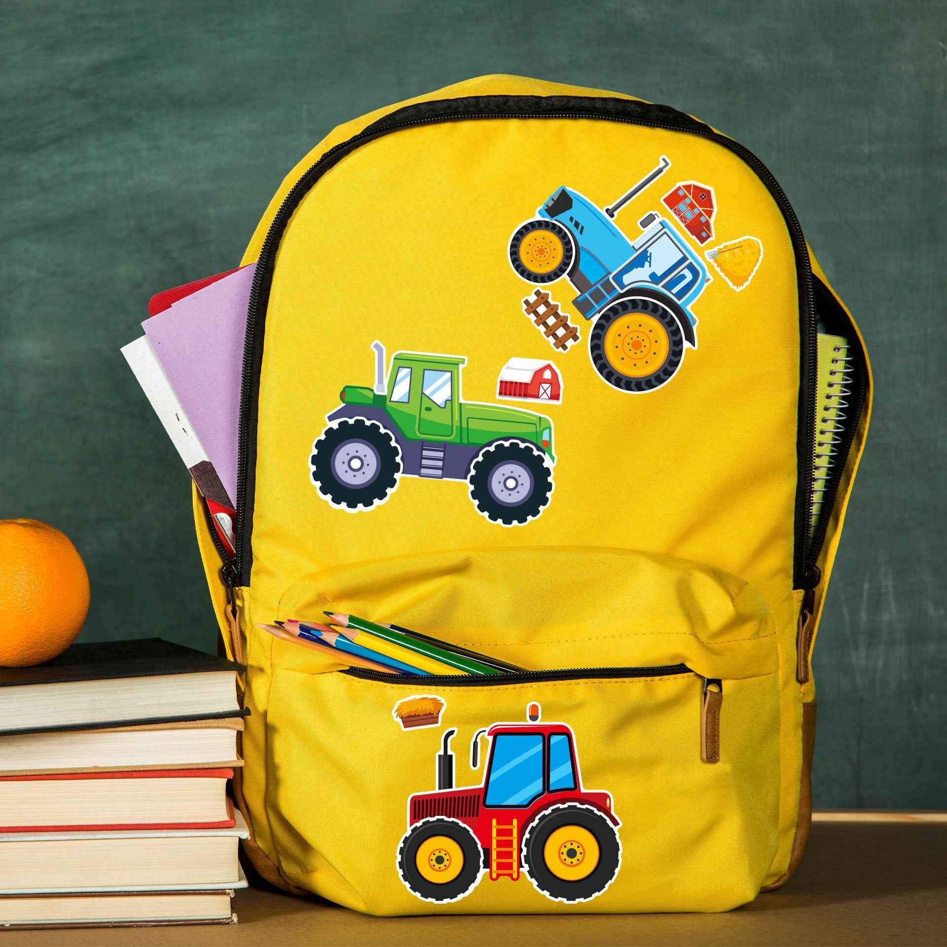 Make a Face Farm Tractors Stickers for Kids 24 Sheets