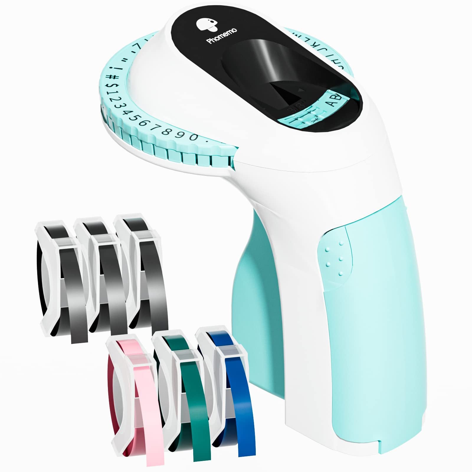 Phomemo E975 Embossing Label Maker Machine with 6 Tapes