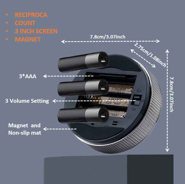 Round Digital Kitchen Timers,Large LED Display Magnetic