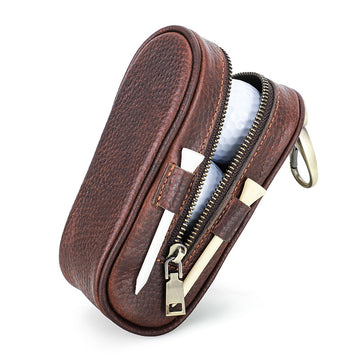 Contacts Family държач за голф топки – кожен калъф за защита на топки