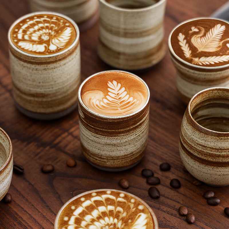 Ceramic Tea and Latte Coffee Cup,Maroon Color