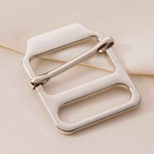 Metal Ladder Lock Buckles Adjustable Fasteners for Vests Straps 20pcs Silver