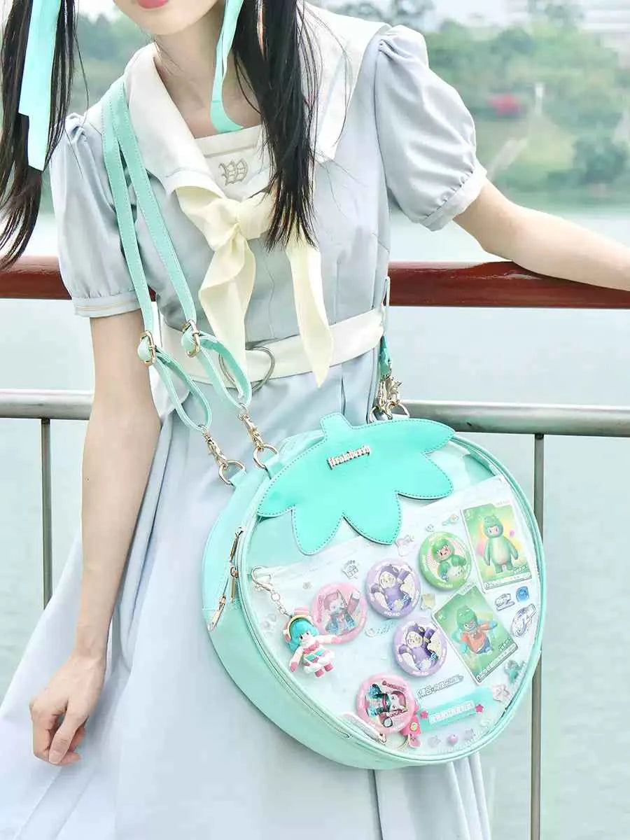 Strawberry Ita Bag A4 Size with Adjustable Shoulder Straps