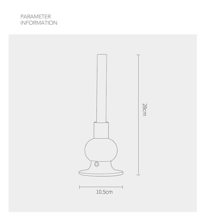 Aluminum LED Candlestick Lamp - Rechargeable 2W