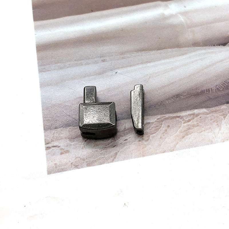 #5 zipper repair kit: metal slider retainer insertion pin components (2 pieces)