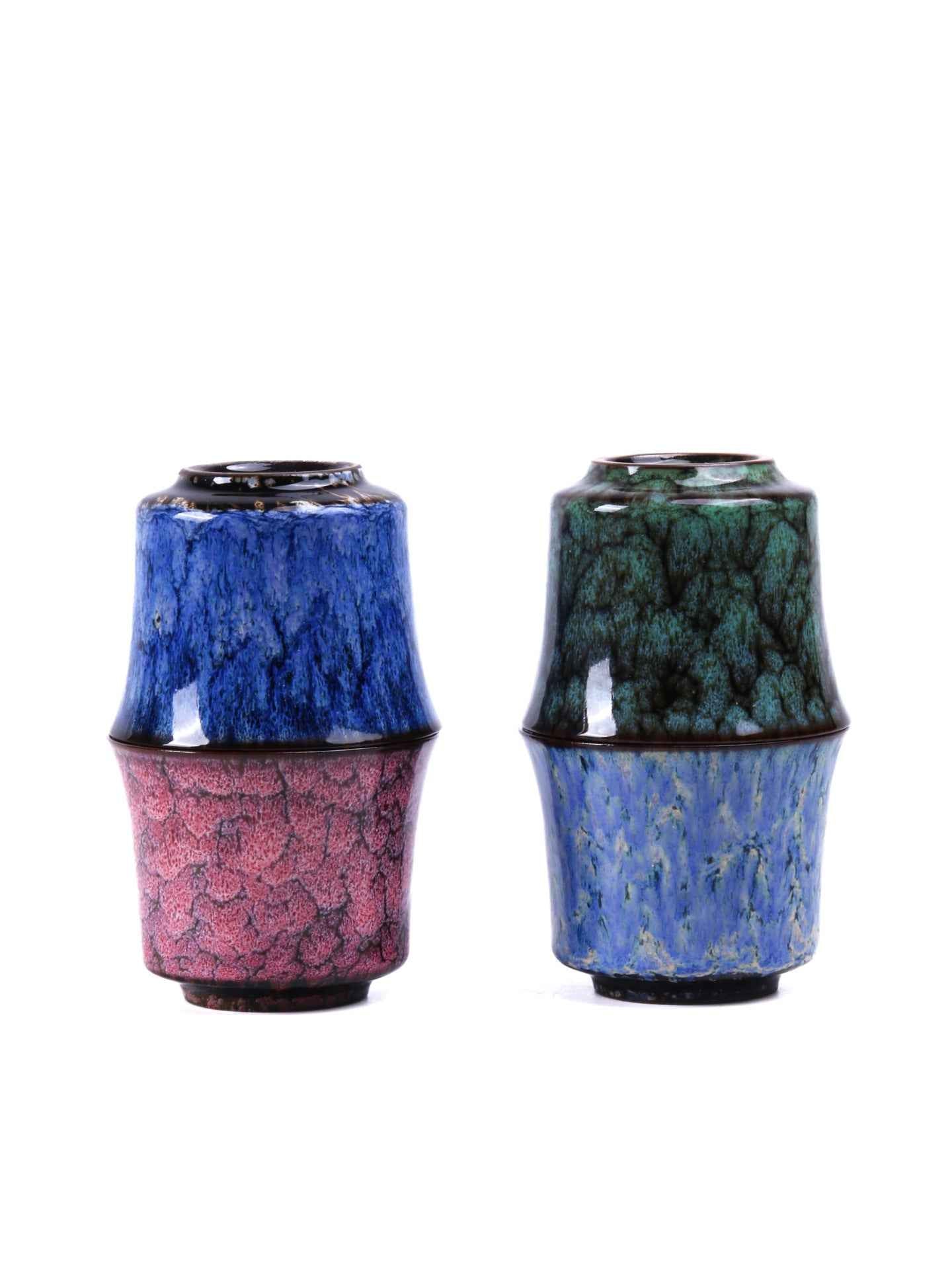 Small Ceramic Coffee Tea Cup 4 Color Set 120ml