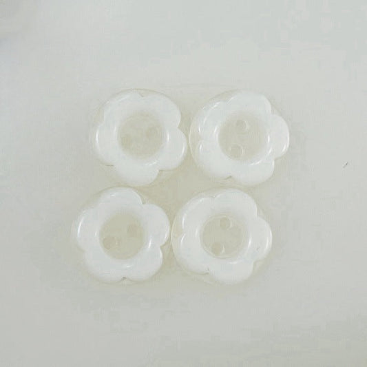 12mm 6 Colors Cartoon Resin Plum Buttons 120 Pack