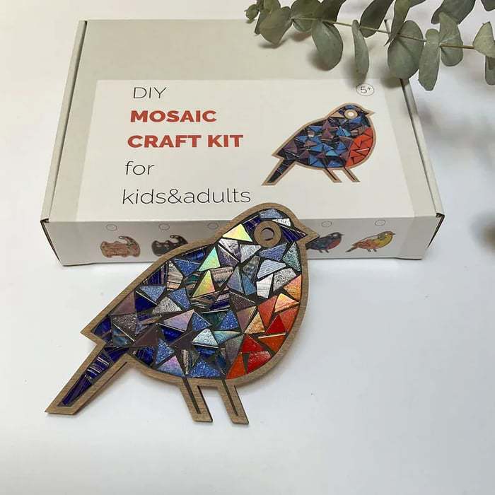 DIY Mosaic Wood Craft Kits for Kids & Adults