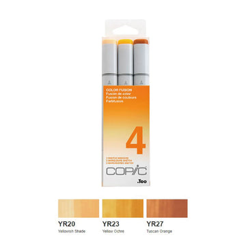Copic Sketch,Alcohol-based Markers,3pc,Color Fusion #4,Orange