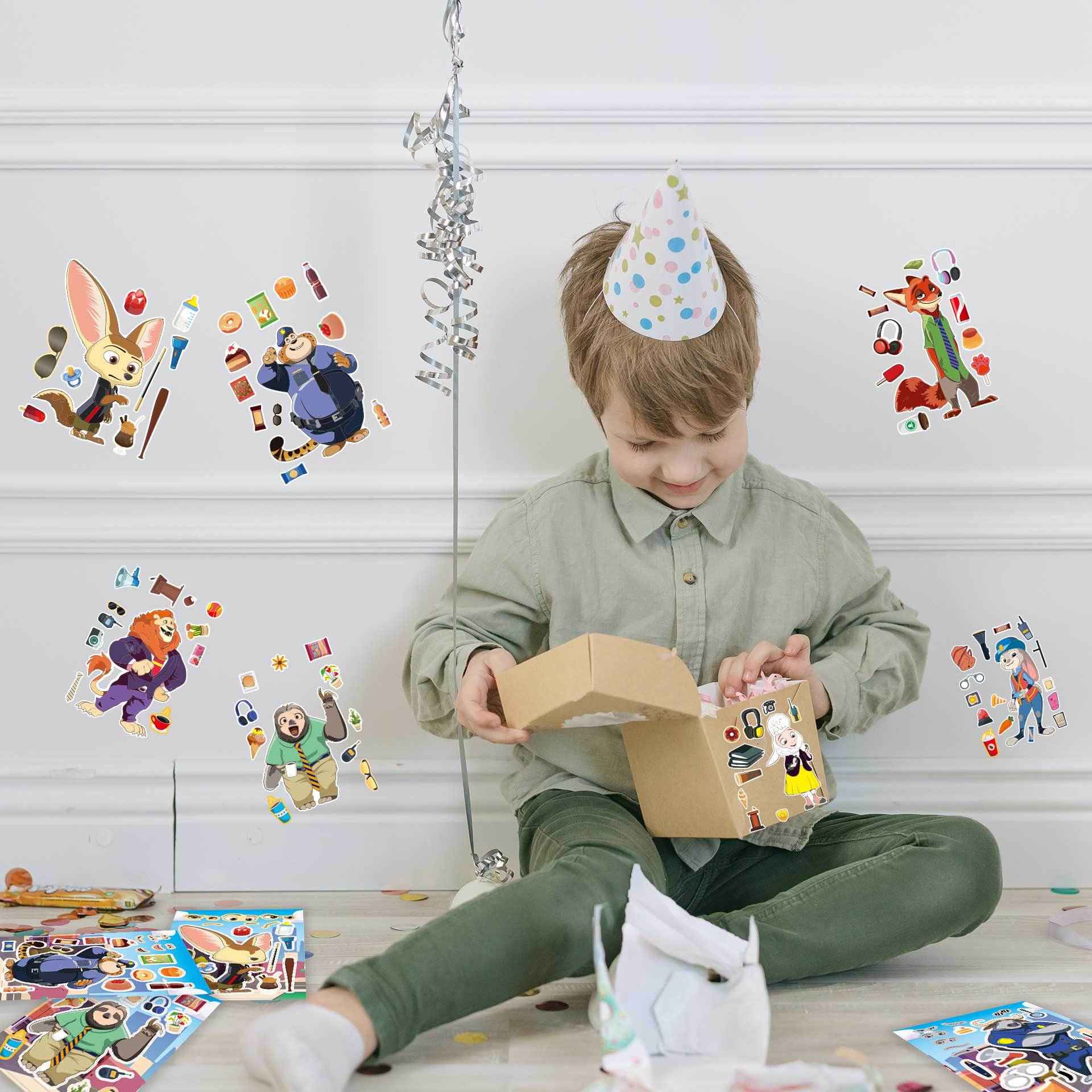 Make a Face Zootopia Stickers for Kids 24 Sheets