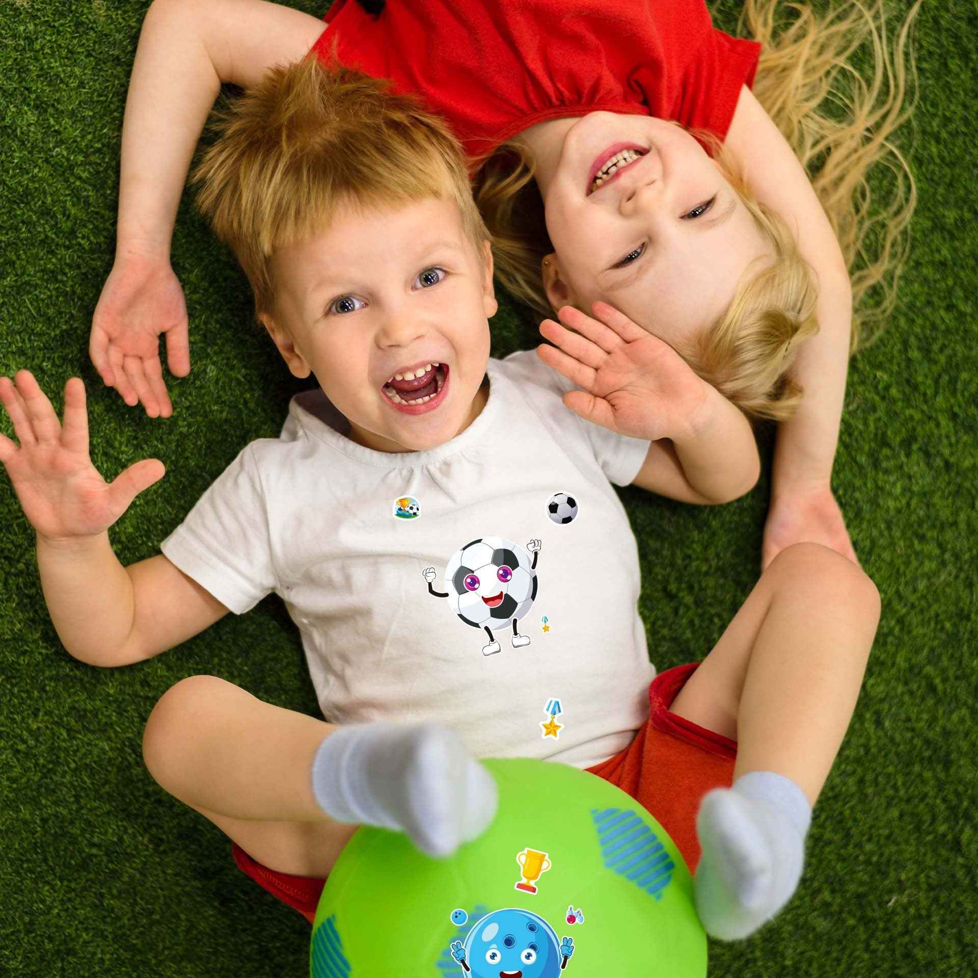 Make a Face Football Basketball Stickers for Kids 32 Sheets