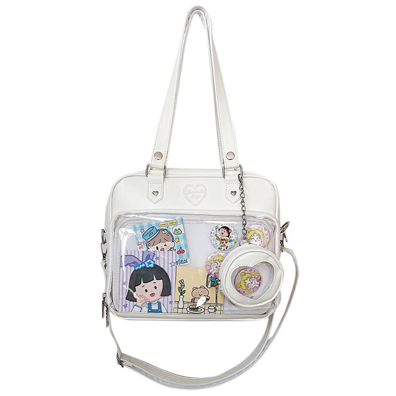 Borsa a tracolla Kawaii Ita JK Lolita con piccola pochette