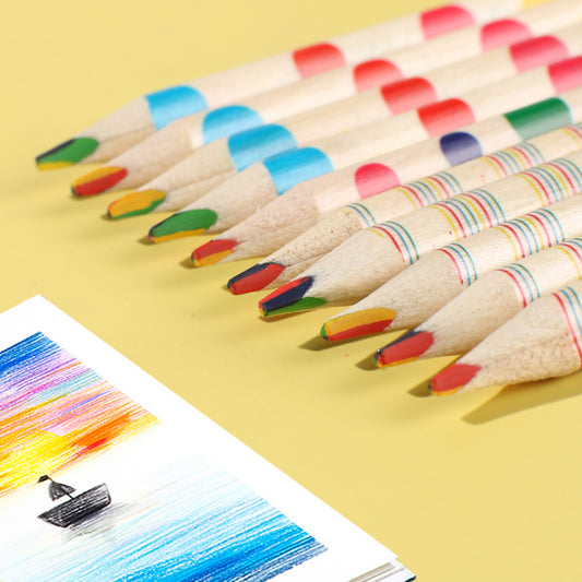 100pcs 4IN1 Rainbow Color Drawing Pencils