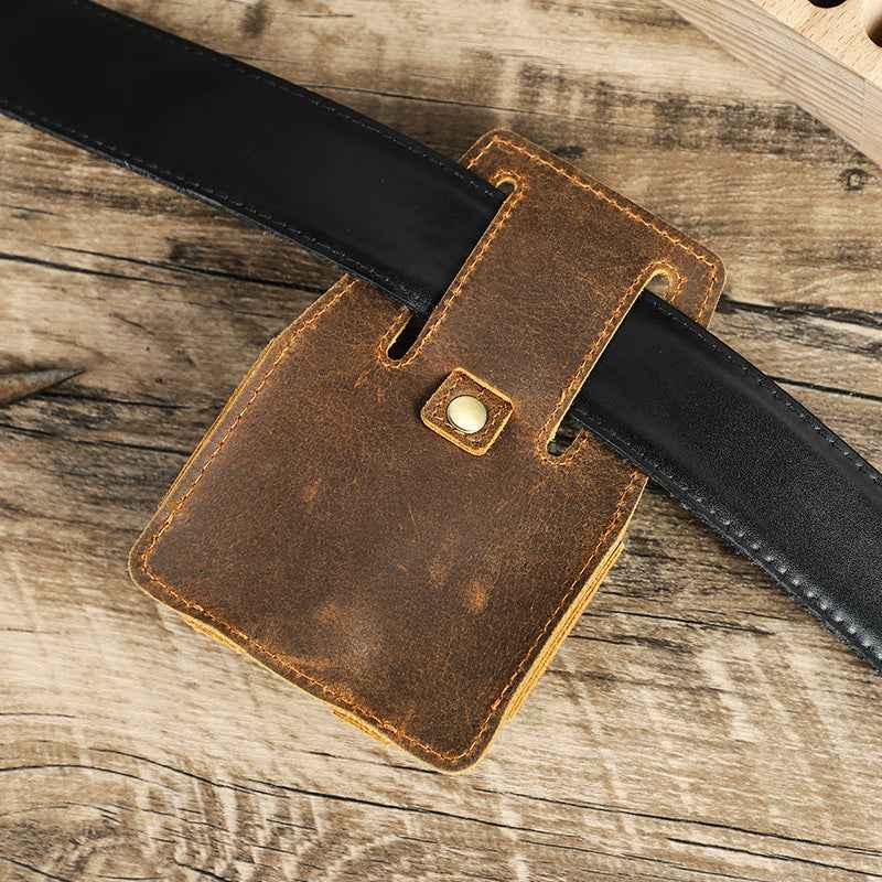 Leather Tape Measure Pouch Belt Tool Carrier Holder