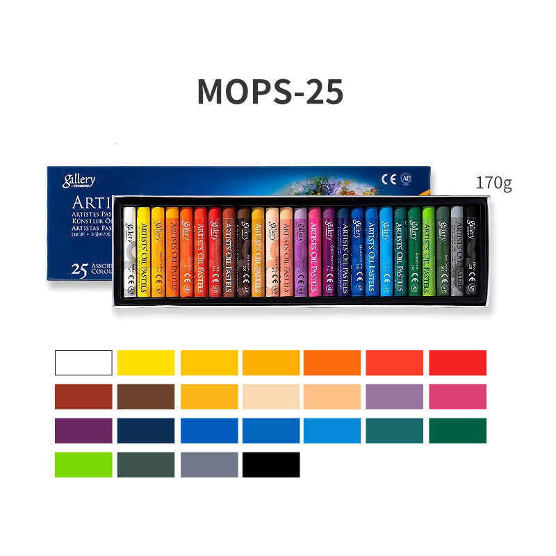 Mungyo Gallery Oil Pastels | Clean-Hands Kids & Artist Crayons — 12 / 25 / 48 Colors 25 Pack