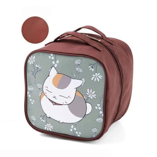 Japanese Cat 3D Top Handle Cosmetic Bag First Aid Kit