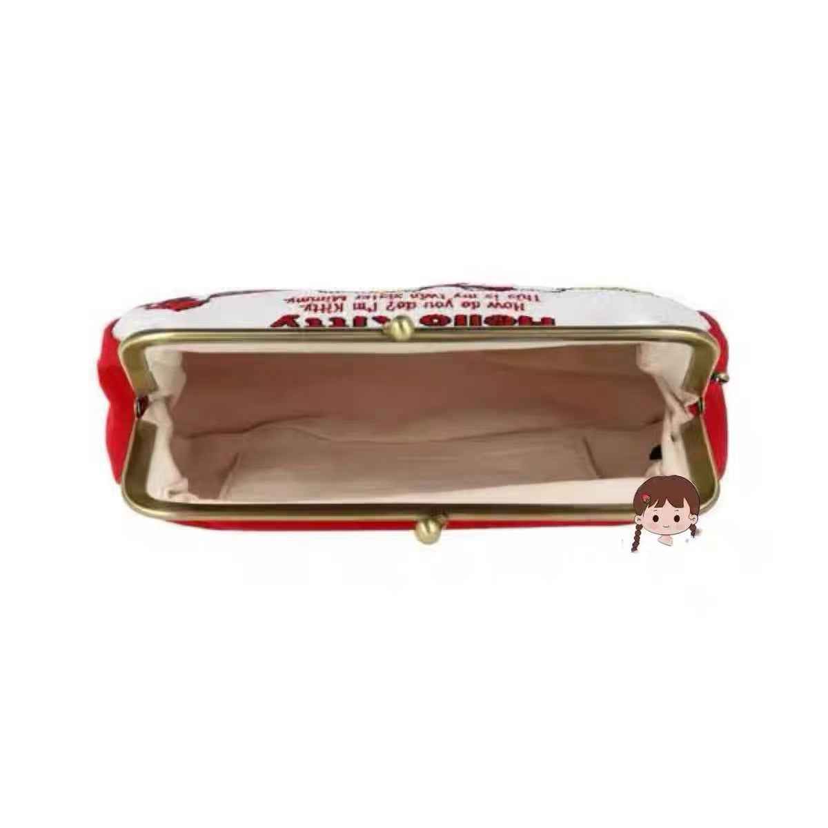 Japanese Kawaii Hello Kitty Cosmetic Bag Embroidered Coin Purse