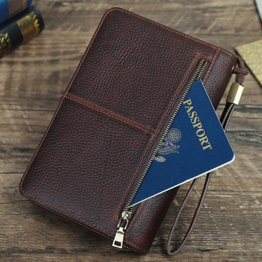 Echtes Leder Tragbare 5 Zigarren Aufbewahrungsbox mit Stifthalter