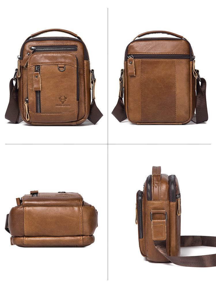 Men's Genuine Leather Crossbody Bag