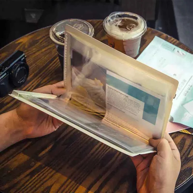 KING JIM 5894H COMPACK File Holder, A4, Bi-Fold,