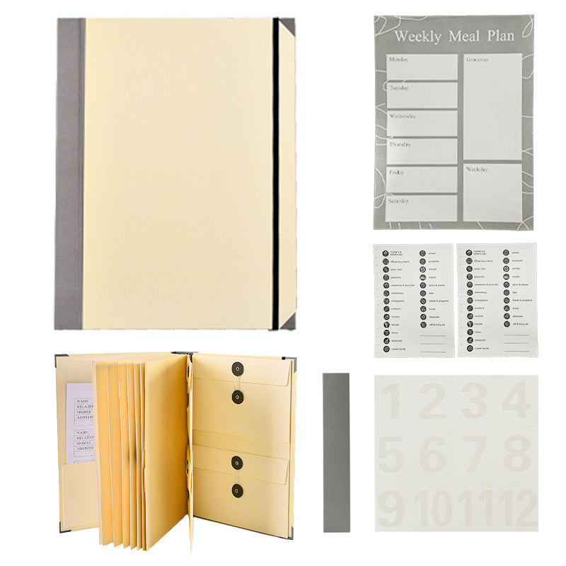 In Case Go Missing Binder Viral TikTok Folio - TTpen