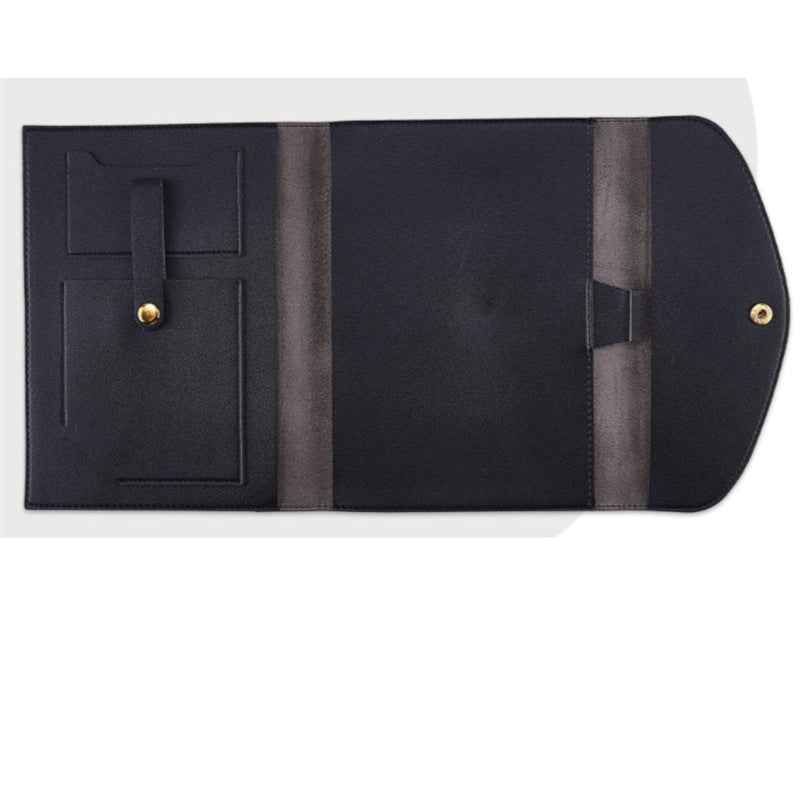 A5 Leather Notebook Cover with Card Slots, Pen Loop