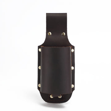 Genuine Leather Belt-Mounted Beer Holster Bottle Holder Coffee