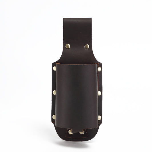 Genuine Leather Belt-Mounted Beer Holster Bottle Holder Coffee
